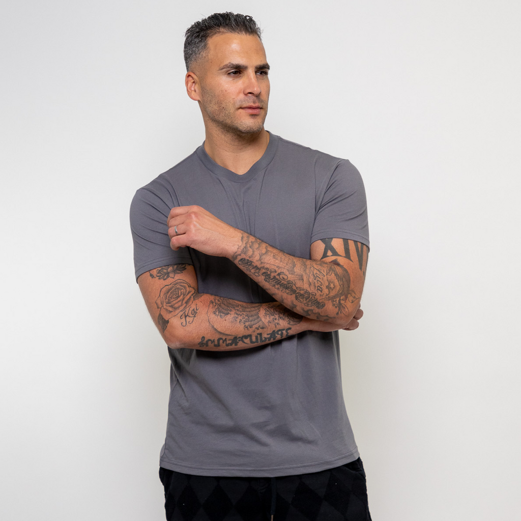 Dark Gray Crew Neck