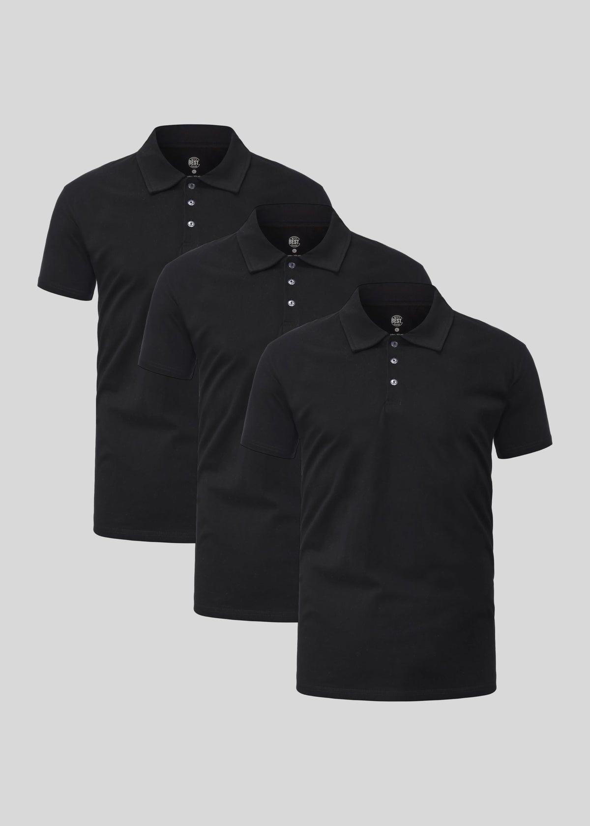 Black Polo 3-pack