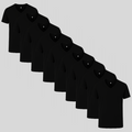 Black V-neck 9-pack