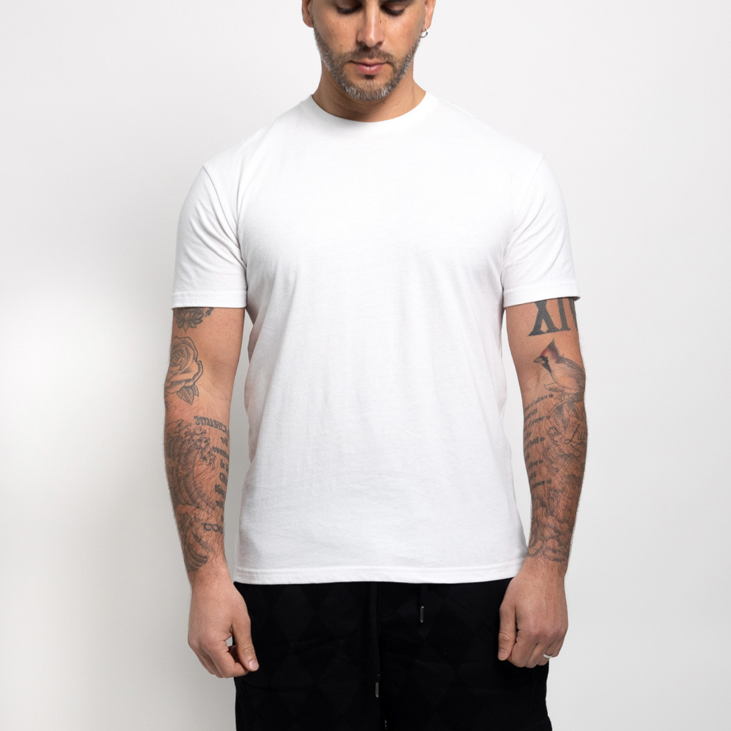 Wit Ronde Hals T-shirt