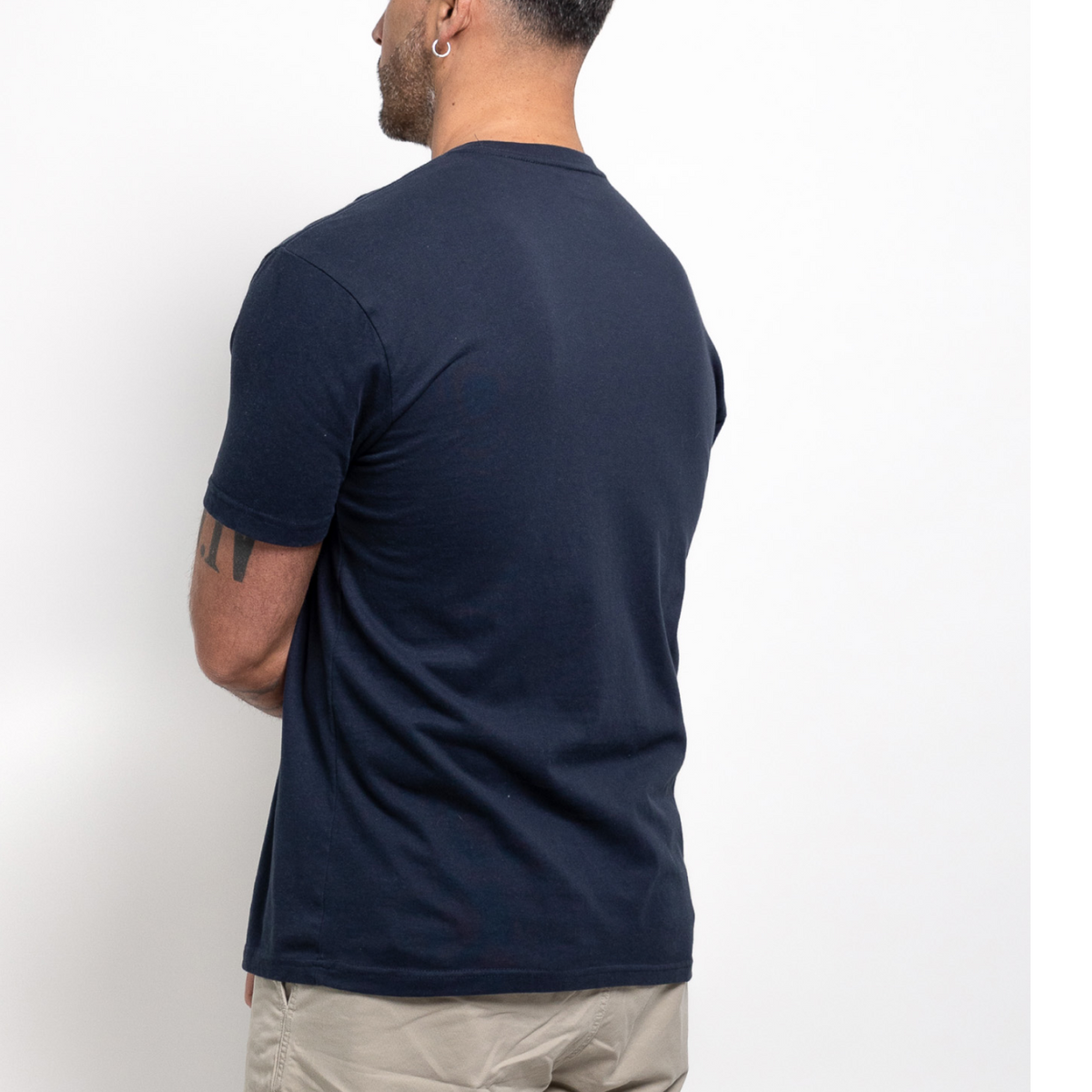 Navy Ronde Hals T-shirt