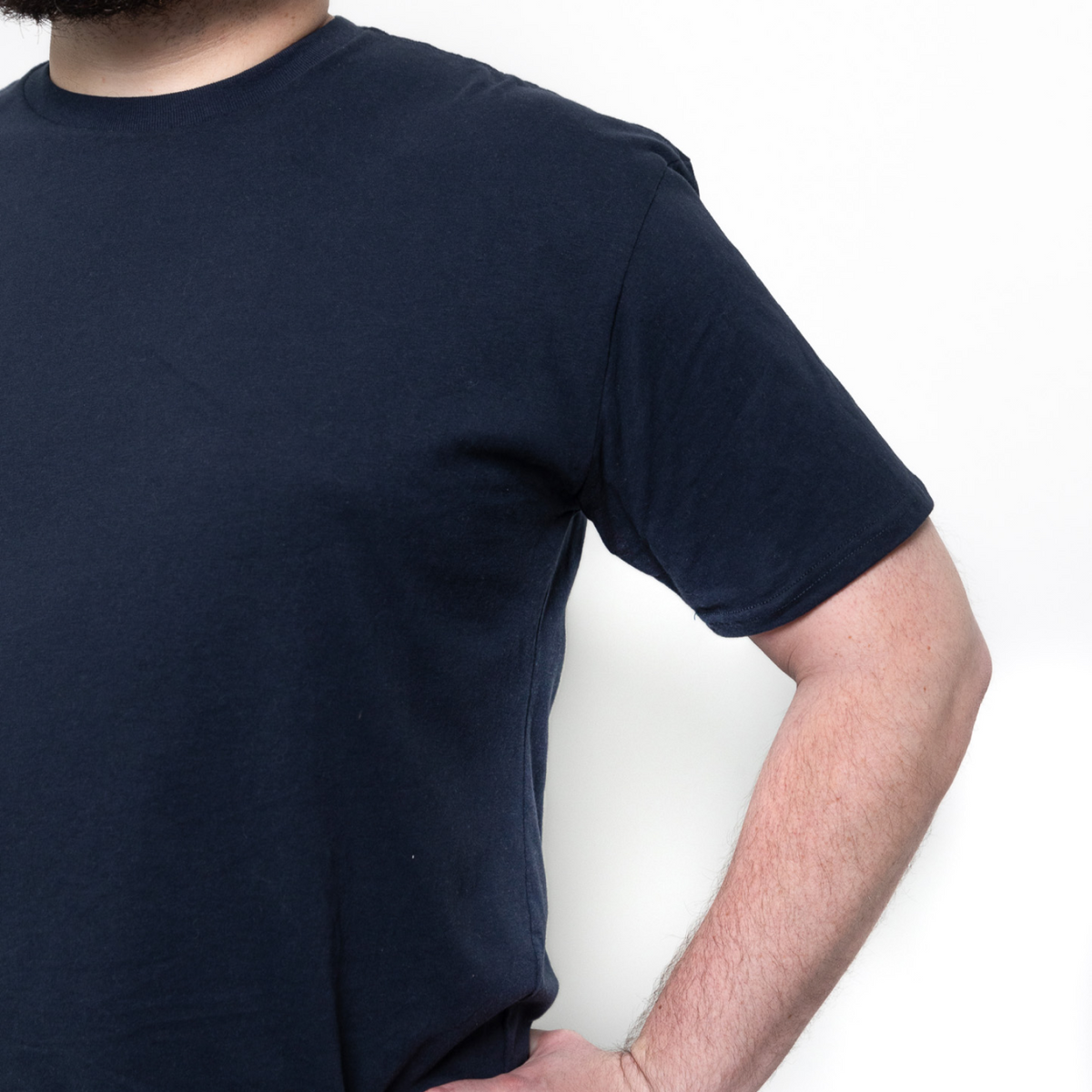 Navy Ronde Hals T-shirt