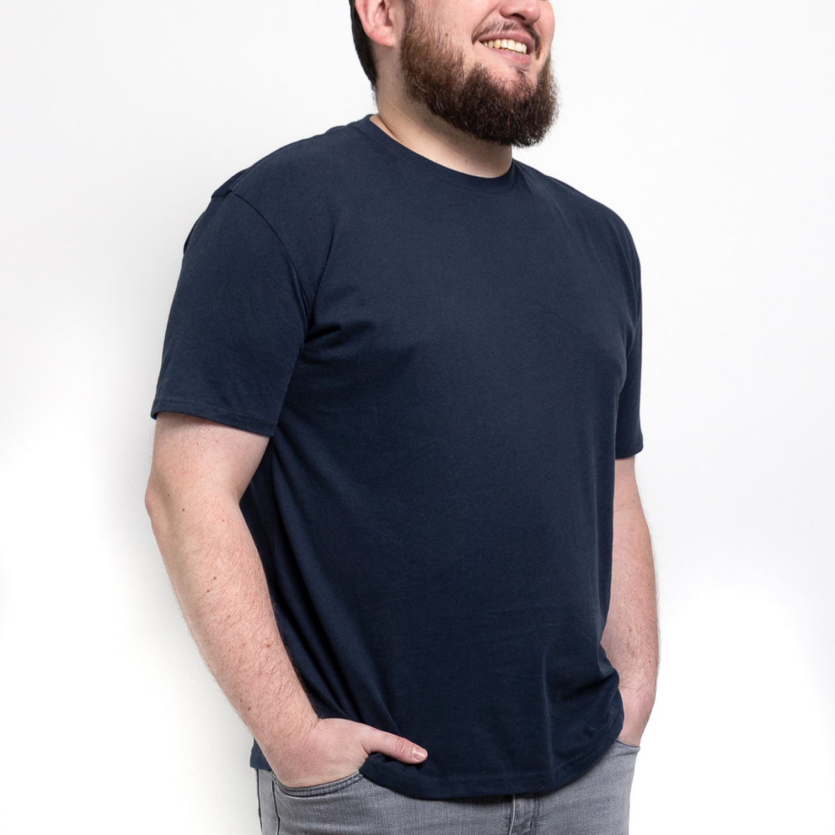 Navy Ronde Hals T-shirt