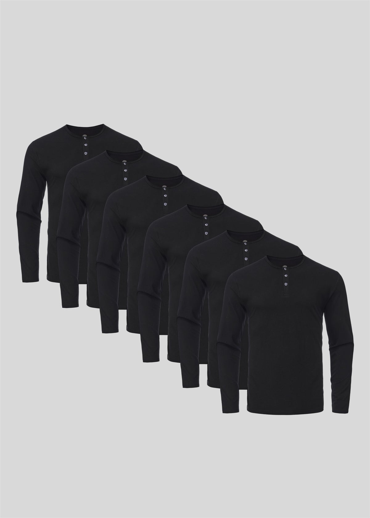 Black Henley 6-pack