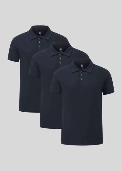 Navy Polo 3-pack