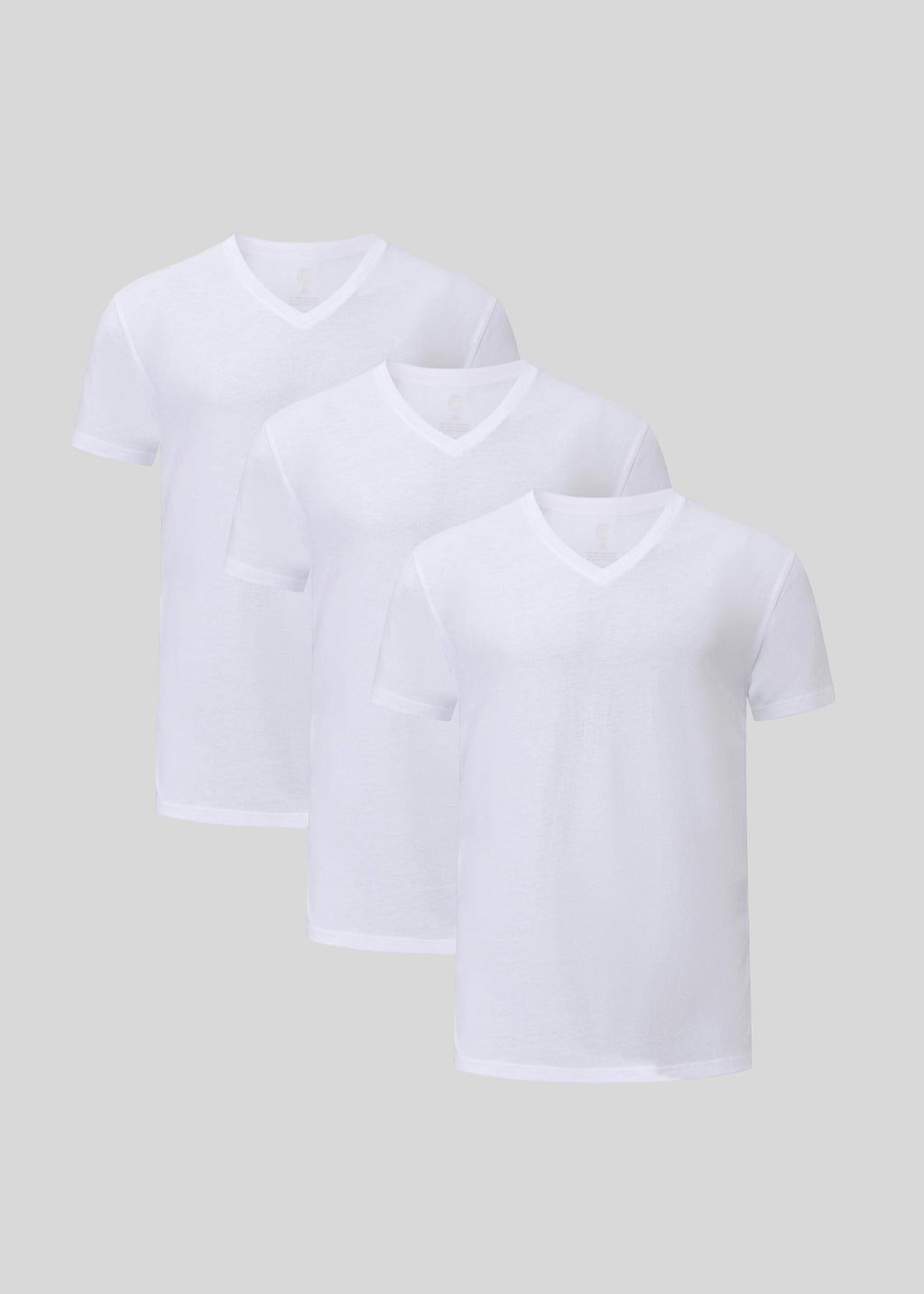 Wit V-hals 3-pack
