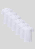 White V-neck 6-pack