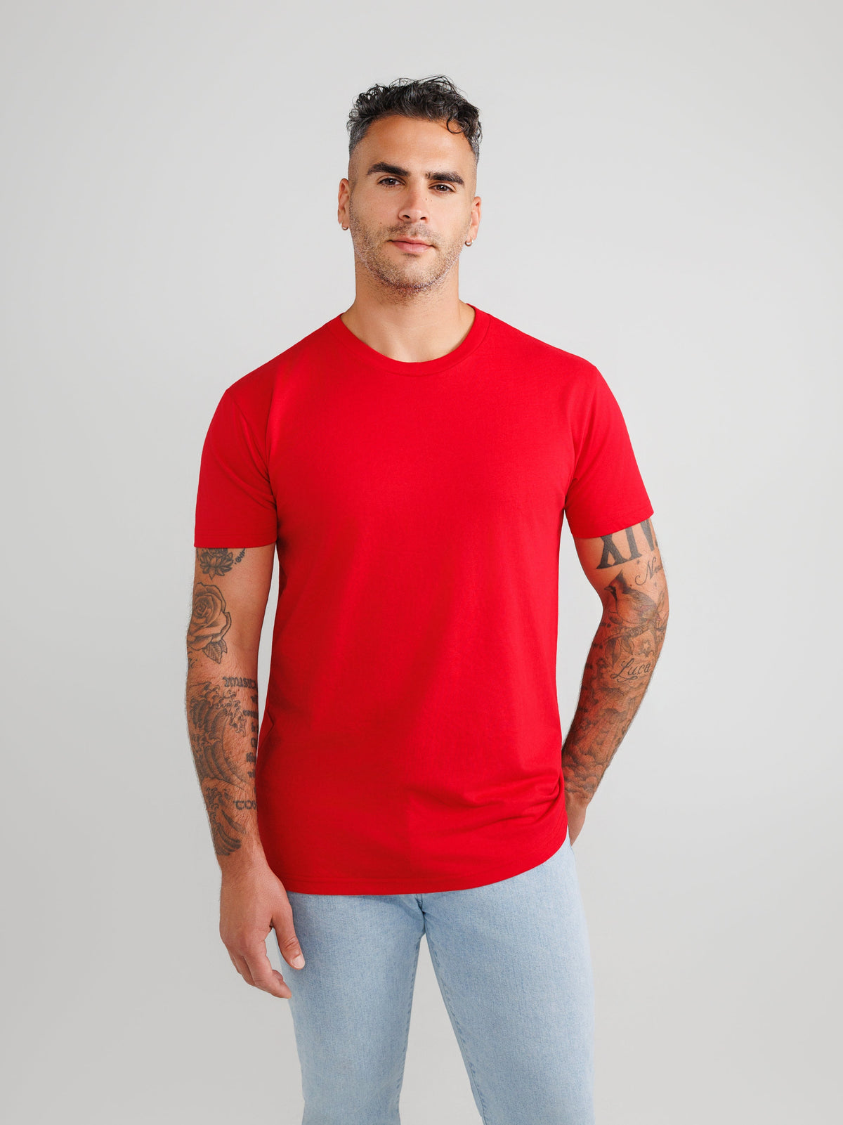 Red Crew Neck