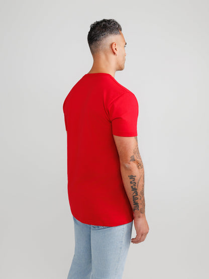 Red Crew Neck
