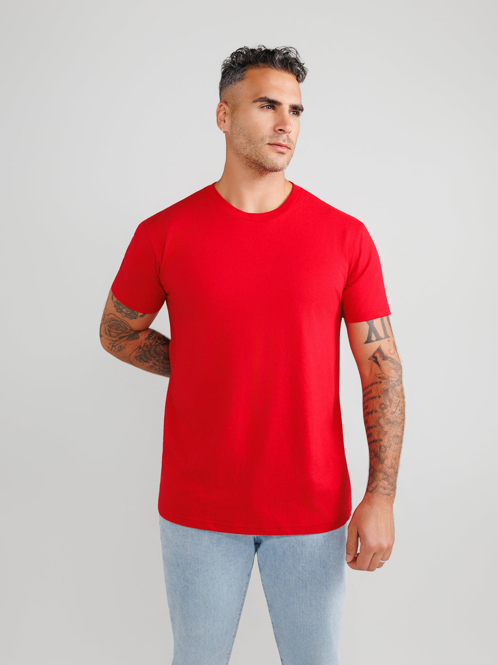 Red Crew Neck