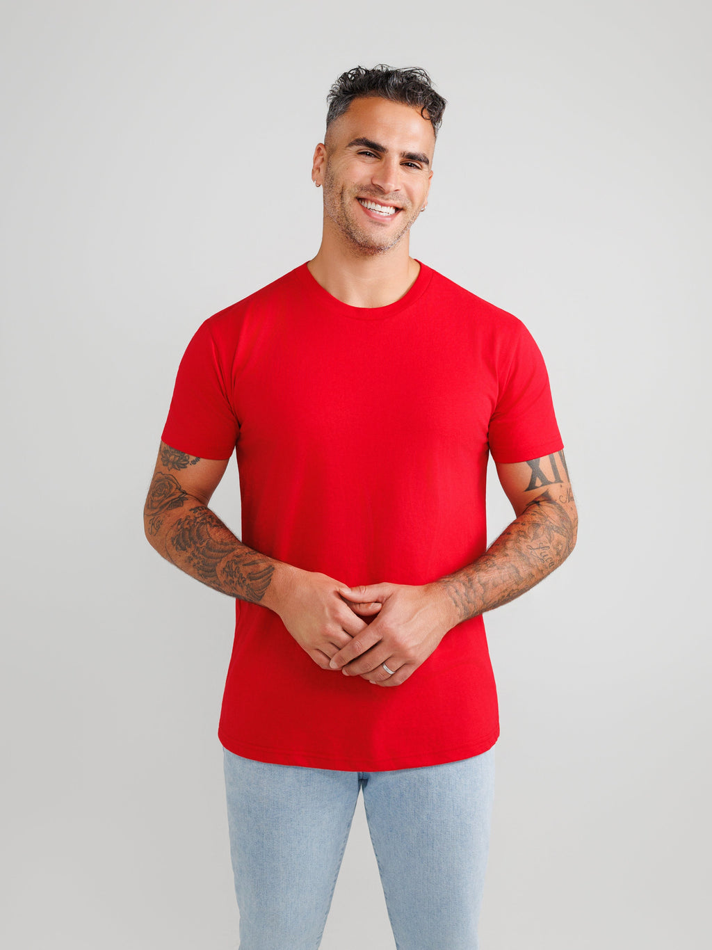 Red Crew Neck