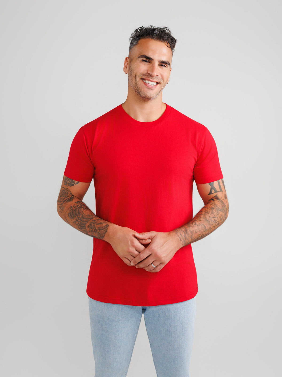 Red Crew Neck
