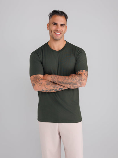 Dark Olive Crew Neck