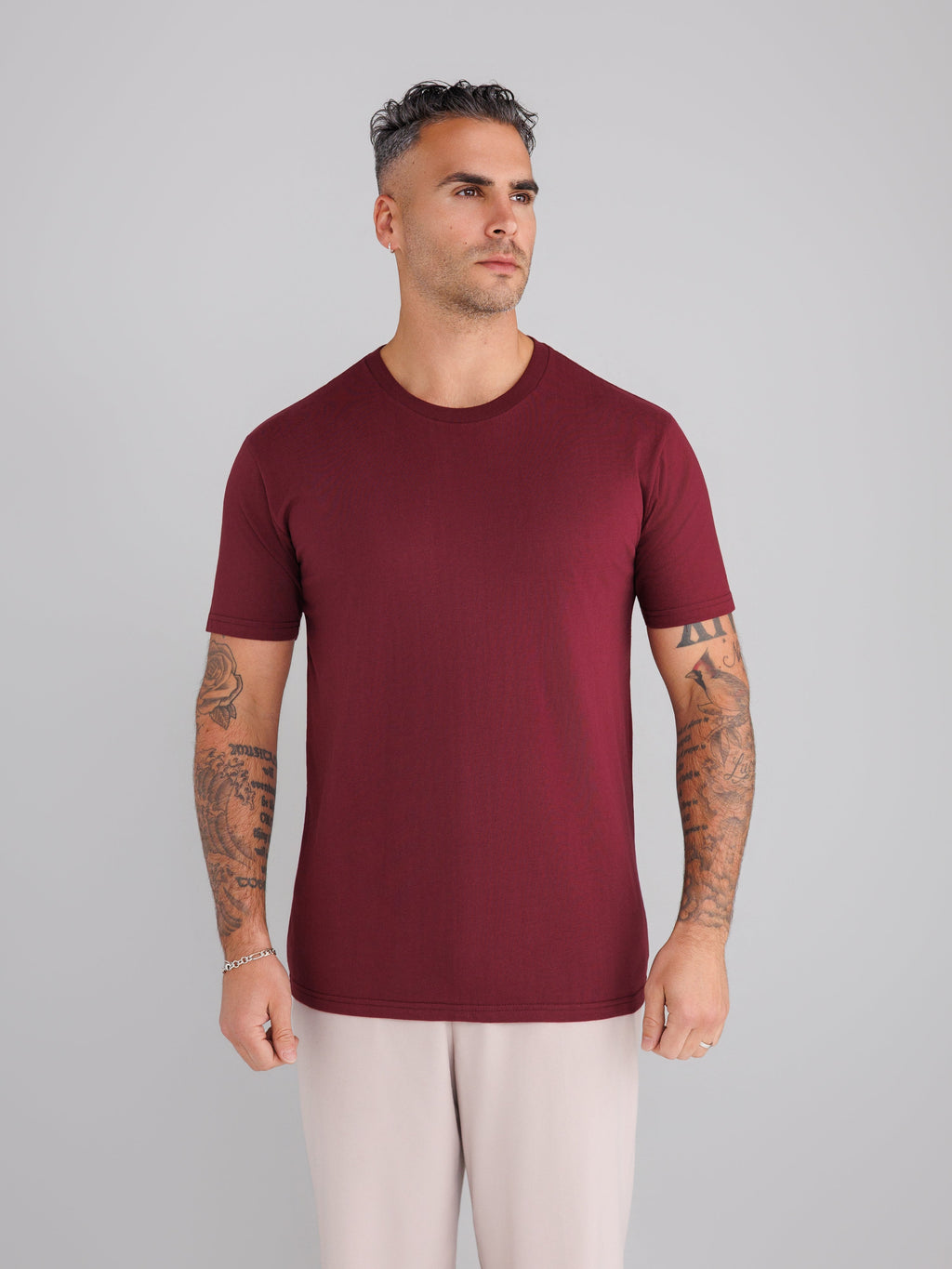Maroon Crew Neck