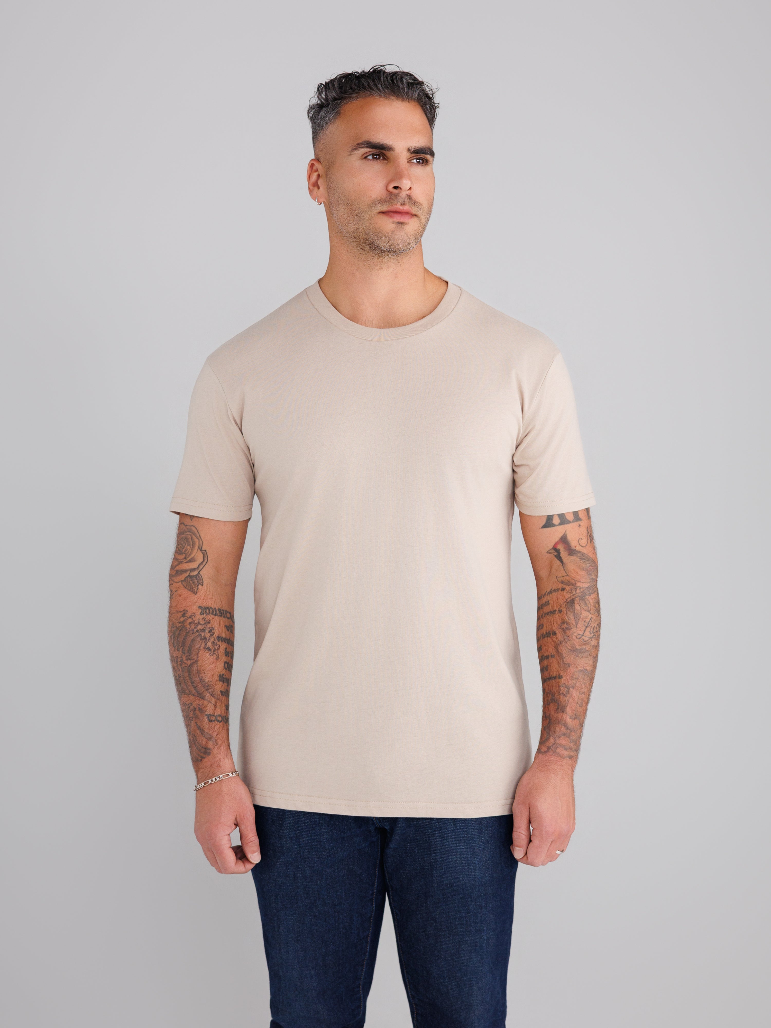 Taupe Crew Neck