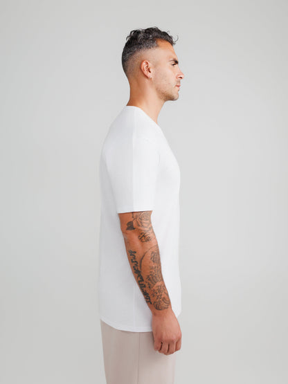 Wit V-hals 3-pack