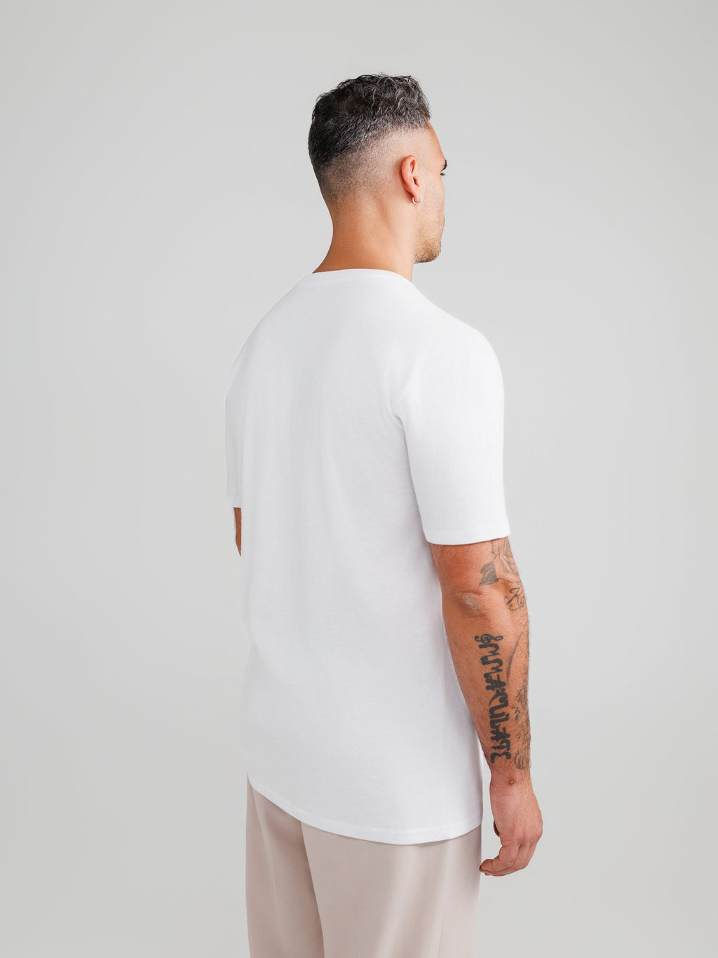 Wit V-Hals T-Shirts