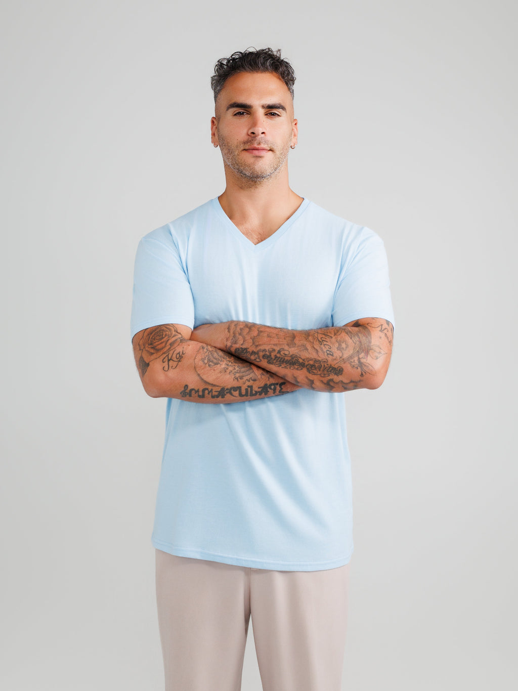 Baby Blue V-Neck
