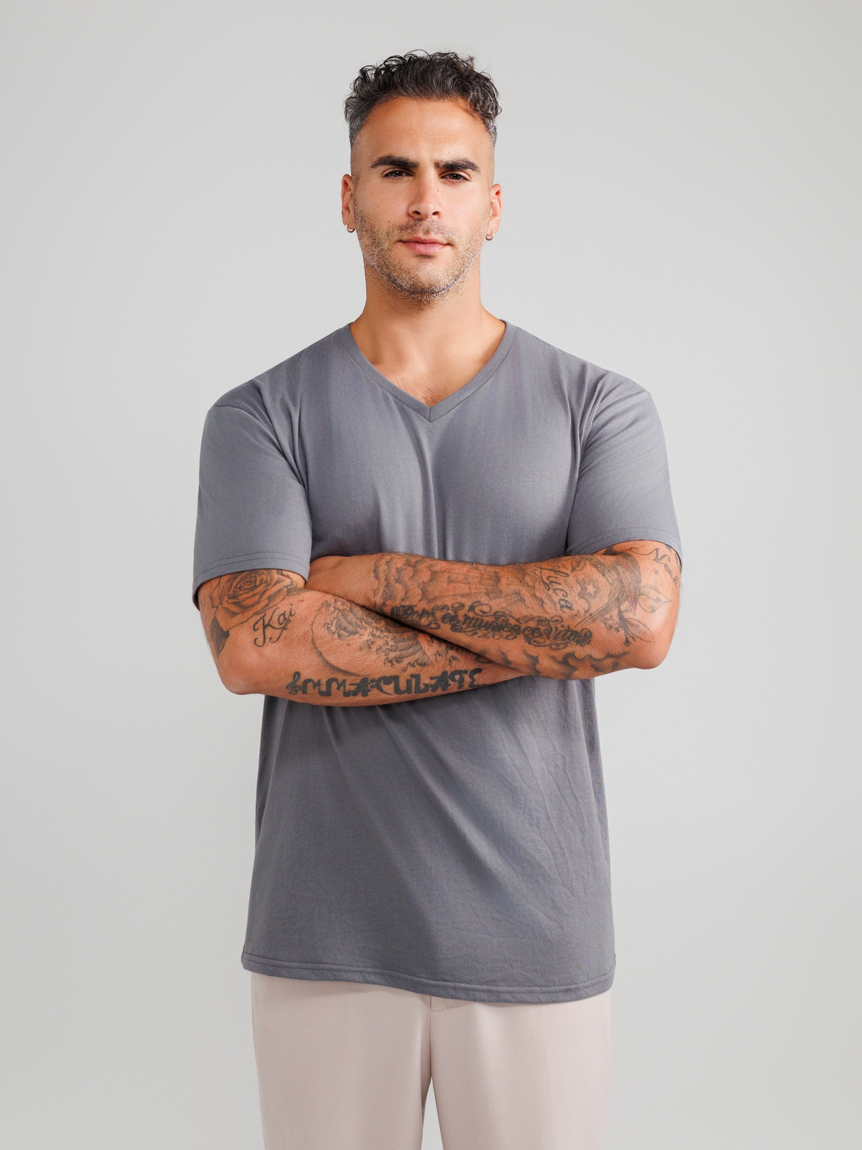 Voordeel V-neck 4-pack