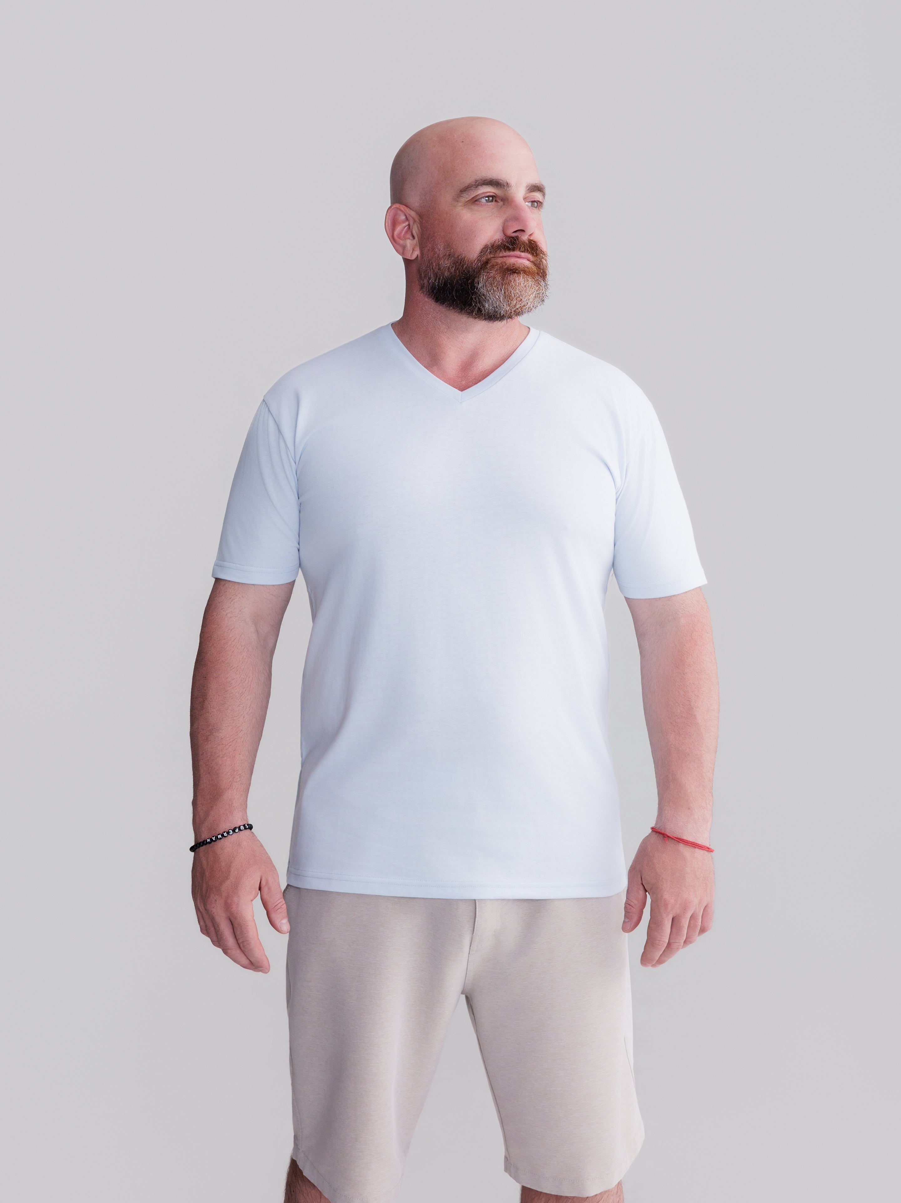 Cool Blue V-Neck