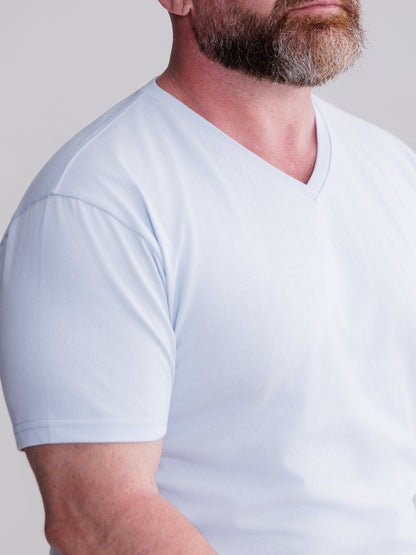 Cool Blue V-Neck
